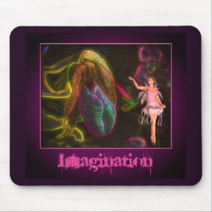 Imagination Fairy Flower Inspirational Mouse Pad