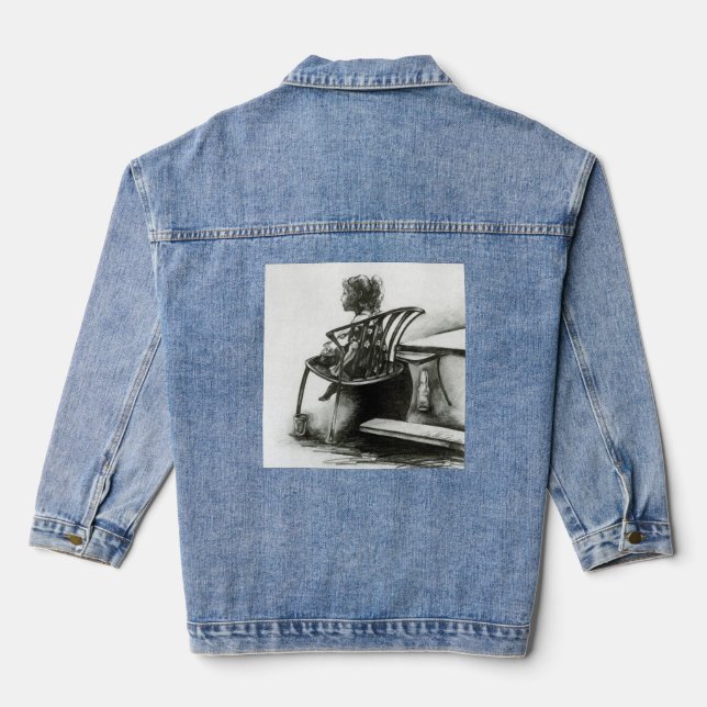 Imagination Fuels My Reality Denim Jacket (Back)