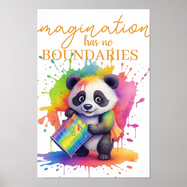 Imagination Has No Boundaries — Kids’ Room Poster (Front)