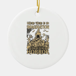 Imagination Horror Halloween Haunted House Cemeter Ceramic Tree Decoration