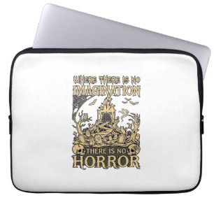 Imagination Horror Halloween Haunted House Cemeter Laptop Sleeve
