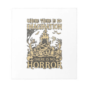 Imagination Horror Halloween Haunted House Cemeter Notepad