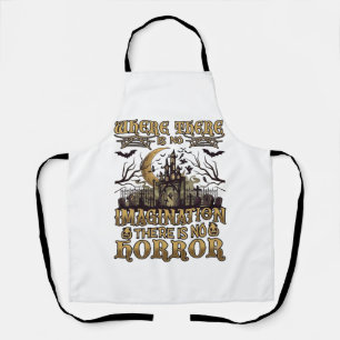 Imagination Horror Halloween Haunted House Graveya Apron
