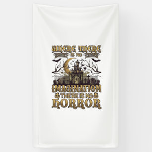 Imagination Horror Halloween Haunted House Graveya Banner