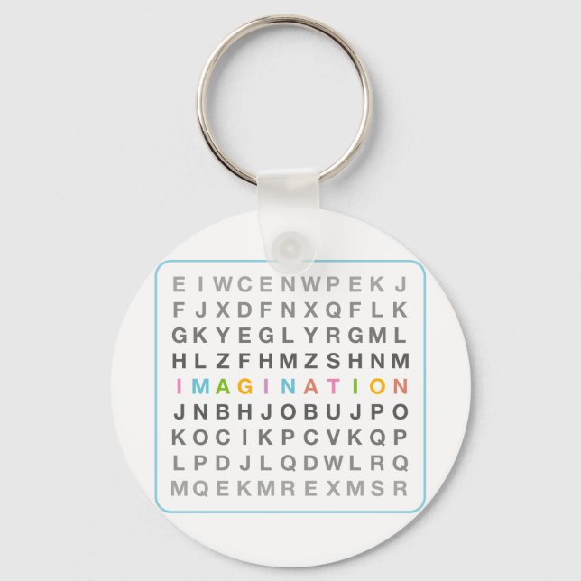 Imagination in Puzzle Key Ring (Front)