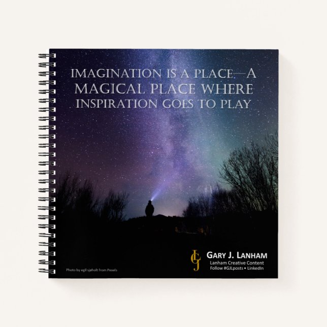 “Imagination is a Magical Place" - Journal Book (Front)