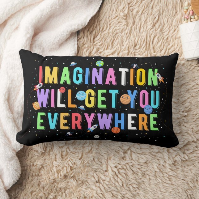 Imagination Will Get You Everywhere Lumbar Cushion (Blanket)