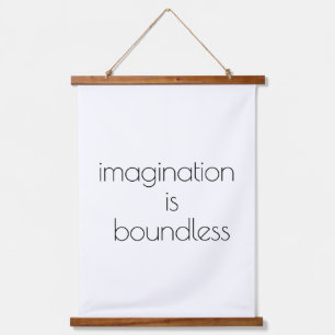 Imagination Wood Topped Wall Tapestry