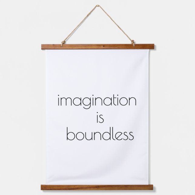 Imagination Wood Topped Wall Tapestry (Front)