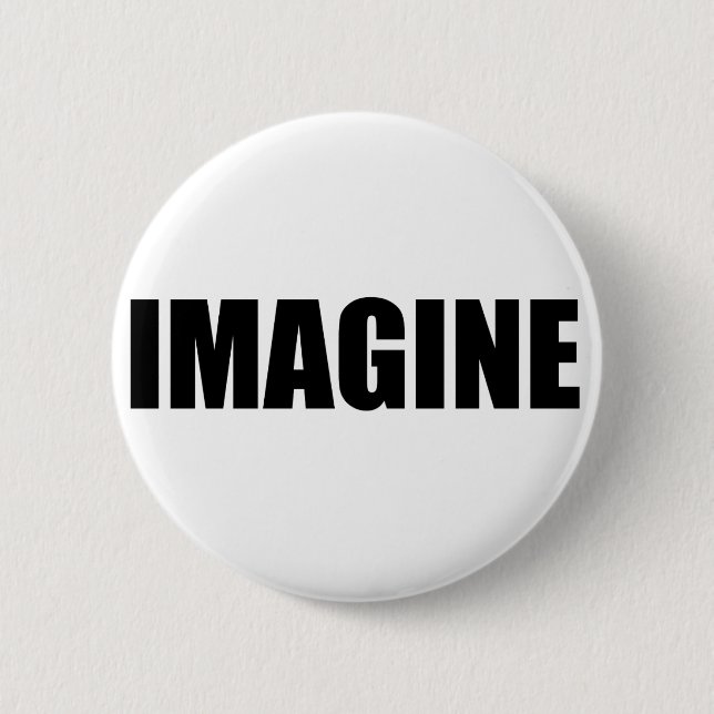 IMAGINE 6 CM ROUND BADGE (Front)