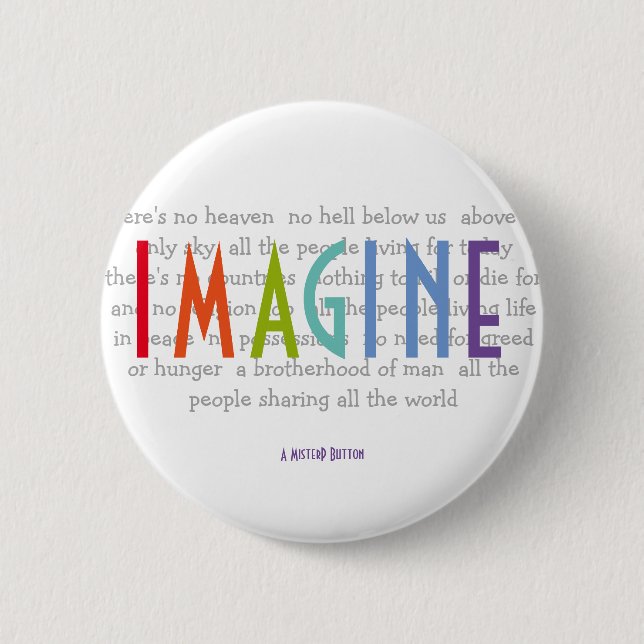 IMAGINE - A MisterP Button (Front)