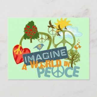 Imagine a World in Peace Postcard
