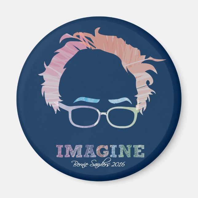 Imagine Bernie Sanders 2016 - watercolors Magnet (Front)