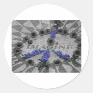 imagine classic round sticker