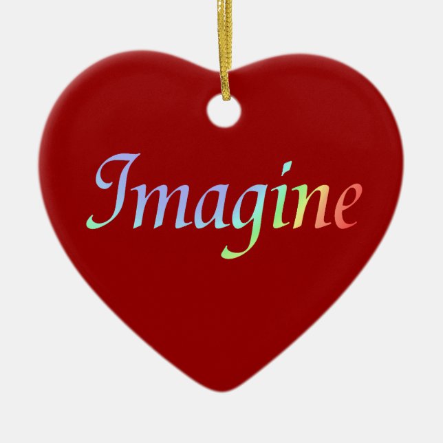 Imagine Colours Heart Ornament (Front)