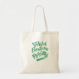 Imagine Everything Possible Quote Motivation Tote Bag
