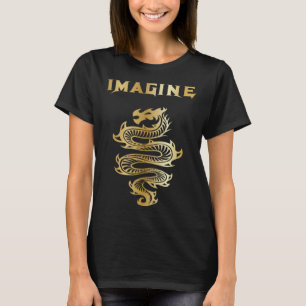 Imagine Fantasy Dragon Tattoo Style T-Shirt