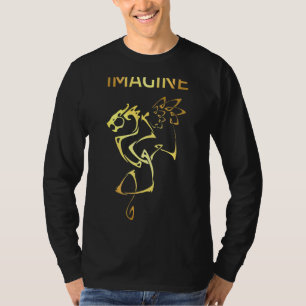 Imagine Fantasy Dragon Tattoo Style T-Shirt