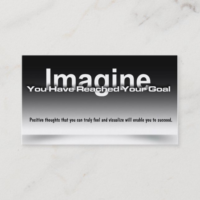 Imagine Goal Card (Front)