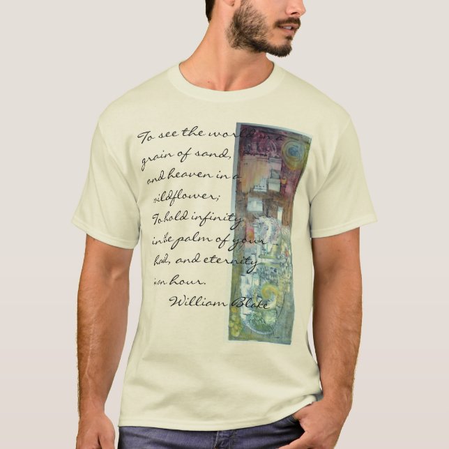 Imagine. Handpainted monoprint T-Shirt (Front)