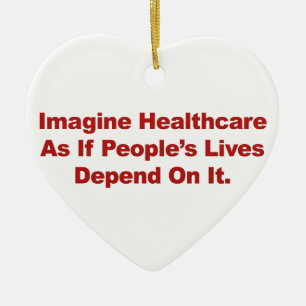 Imagine Healthcare People's Lives Depend On Ceramic Tree Decoration