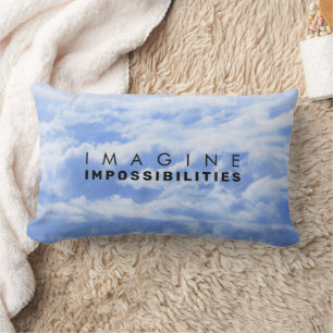 Imagine Impossibilities Blue Cloudscape Lumbar Cushion