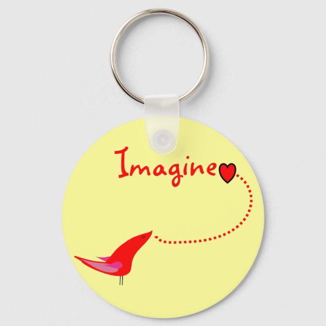 "Imagine"---John Gifts Key Ring (Front)