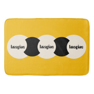 Imagine Logo Yellow Bath Mat