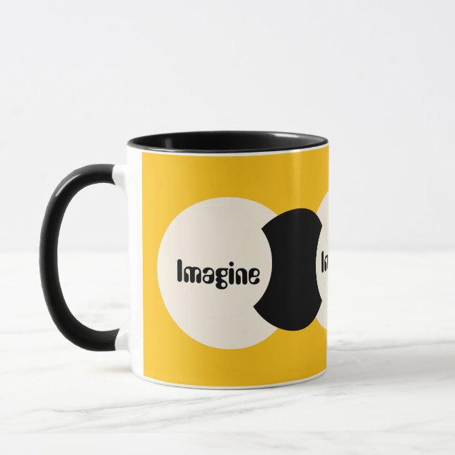Imagine Logo Yellow  Mug (Left)