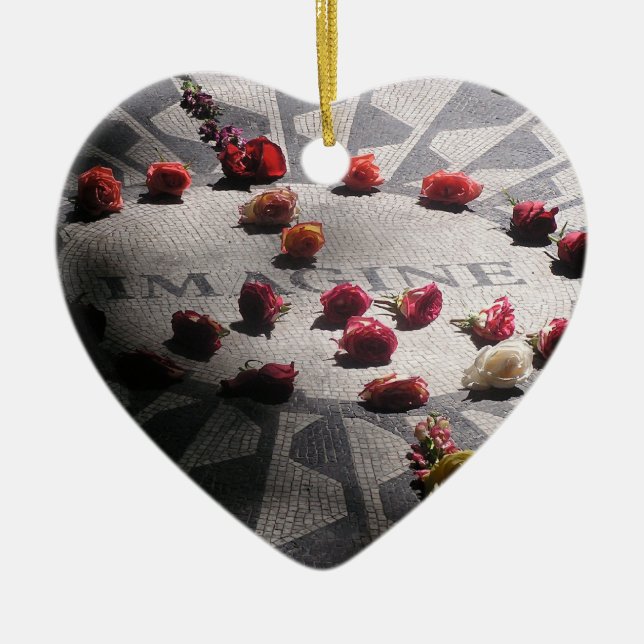 Imagine Mosaic Central Park Ceramic Tree Decoration (Front)