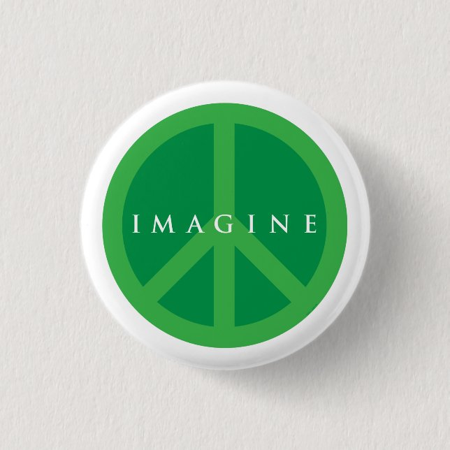 Imagine Peace 3 Cm Round Badge (Front)