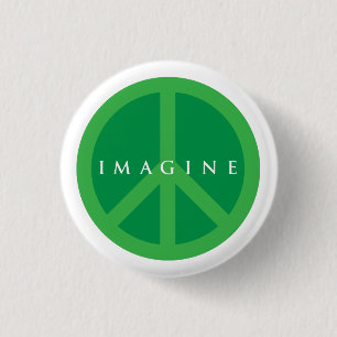 Imagine Peace 3 Cm Round Badge
