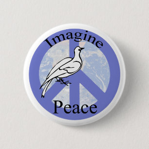 Imagine Peace 6 Cm Round Badge