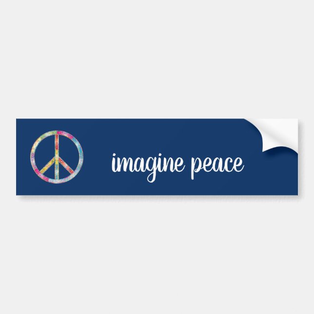 Imagine Peace Bumper Sticker (Front)