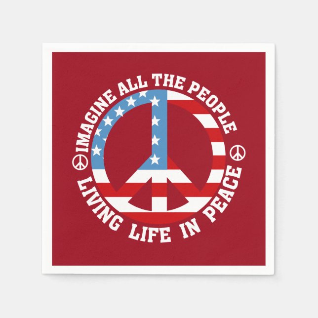 Imagine Peace Napkin (Front)