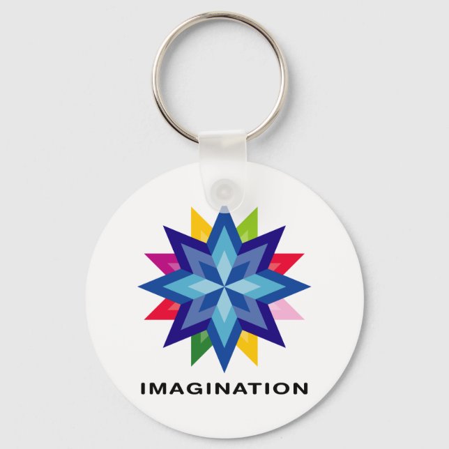 Imagine Star Key Ring (Front)