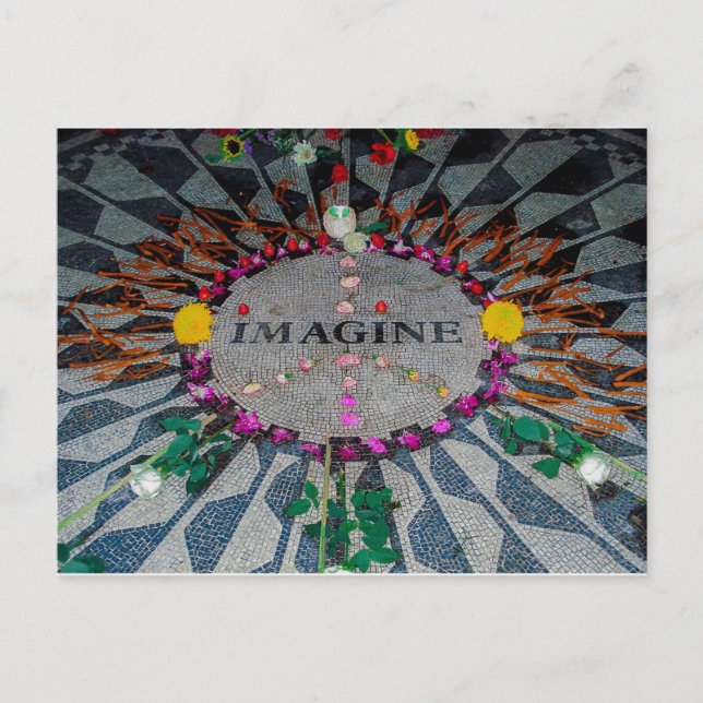 Imagine - Strawberry Fields Postcard (Front)