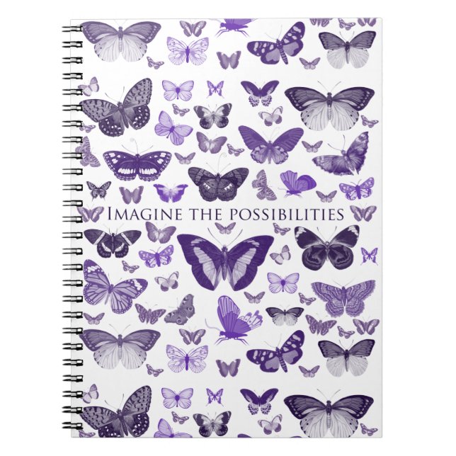 Imagine the possibilities spiral notebook (Front)