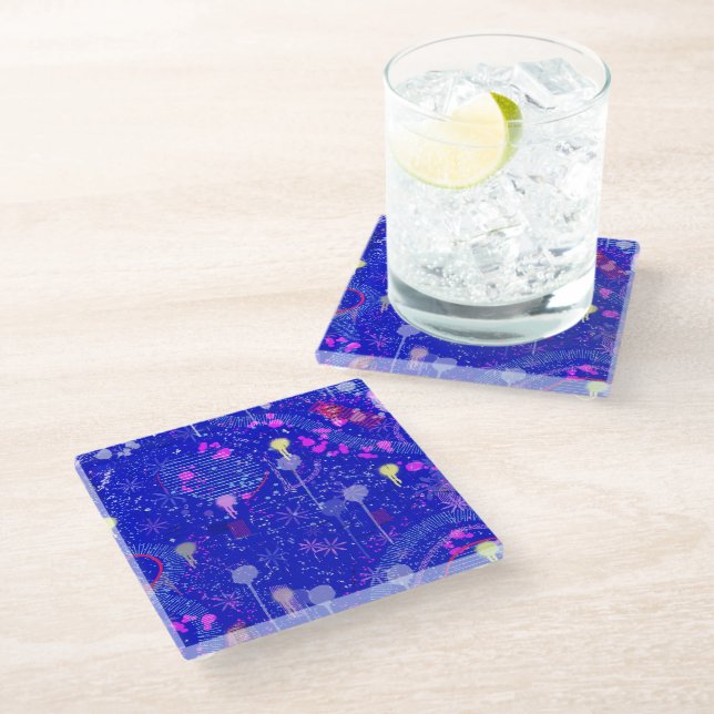 Imagine the Stars Glass Coaster (Angled)