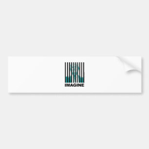 Imagine Trump Behind Bars Bumper Sticker