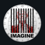 Imagine Trump Behind Bars Dartboard<br><div class="desc">Imagine Trump in Jail,  Behind Bars.</div>