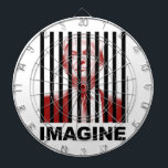 Imagine Trump Behind Bars Dartboard<br><div class="desc">Imagine Trump in Jail, Behind Bars.</div>