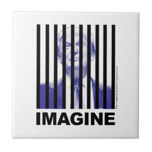 Imagine Trump Behind Bars Tile