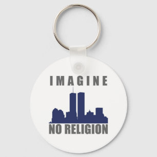 Imagine Twin Towers sillouette Key Ring