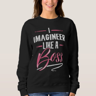 IMAGINEER Like A Boss tshirt Lady Boss Girl Power