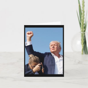 Imaging Shooting A Man And Trump Stands There Unfa Card