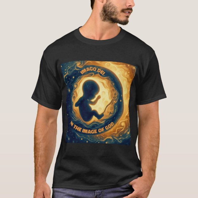 Imago Dei Image of God Baby in Womb  T-Shirt (Front)