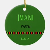 Imani - Kwanzaa Day 7 Green