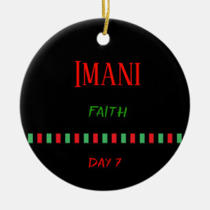 Imani - Kwanzaa Day 7 Ornament