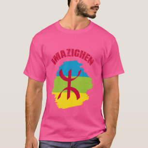Imazighen flag Berber Kabyle Flag Amazigh Heritage T-Shirt